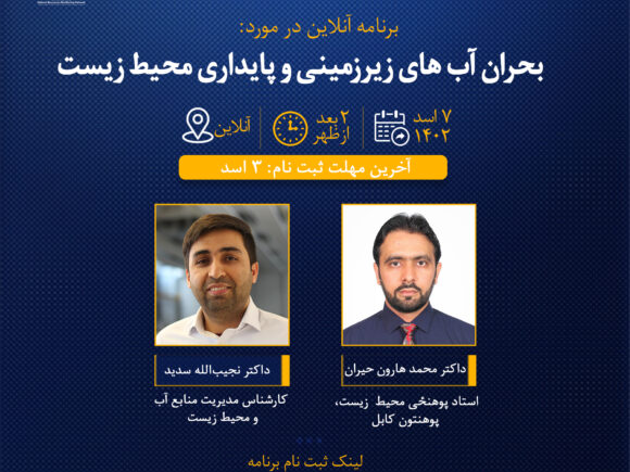 وبینار بحران آب‌های زیرزمینی و پایداری محیط‌ زیستی