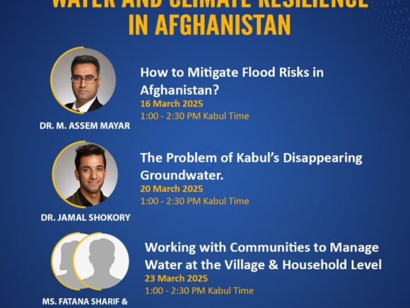 Series of webinars on Afghanistan’s most pressing water challenges. Join experts to explore solutions and best practices!