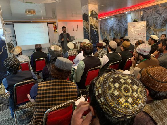 One-day workshop “Training Workshop on Climate Change and Water Resources Management” on May 12, 2026, in Sharana, Paktika Province.